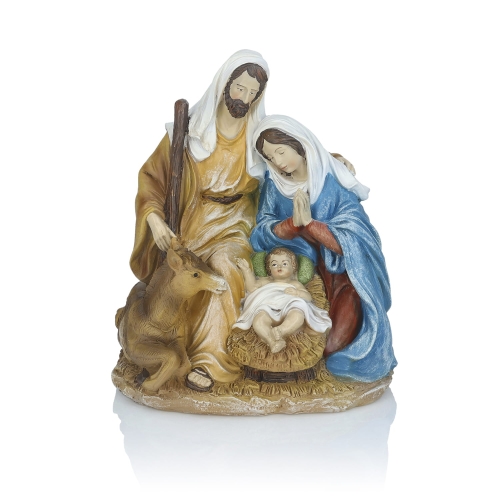 Szopka bożonarodzeniowa - Święta Rodzina - 26 cm - Decorato - JS HR-12347A - Dewocjonalia P.H. Jakóbczak - Katolicki sklep liturgiczny i hurtownia