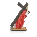 Figurka - Jezus dźwigający krzyż - 20 cm - JS ZY16199-8H - Dewocjonalia P.H. Jakóbczak - Katolicki sklep liturgiczny i hurtownia