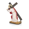Figurka - Jezus dźwigający krzyż - 20 cm - JS ZY16199-8H - Dewocjonalia P.H. Jakóbczak - Katolicki sklep liturgiczny i hurtownia