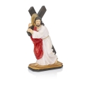 Figurka - Jezus dźwigający krzyż - 20 cm - JS ZY16199-8H - Dewocjonalia P.H. Jakóbczak - Katolicki sklep liturgiczny i hurtownia