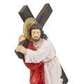 Figurka - Jezus dźwigający krzyż - 20 cm - JS ZY16199-8H - Dewocjonalia P.H. Jakóbczak - Katolicki sklep liturgiczny i hurtownia