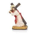 Figurka - Jezus dźwigający krzyż - 12 cm - JS ZY16199-5H - Dewocjonalia P.H. Jakóbczak - Katolicki sklep liturgiczny i hurtownia