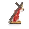 Figurka - Jezus dźwigający krzyż - 12 cm - JS ZY16199-5H - Dewocjonalia P.H. Jakóbczak - Katolicki sklep liturgiczny i hurtownia