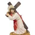 Figurka - Jezus dźwigający krzyż - 12 cm - JS ZY16199-5H - Dewocjonalia P.H. Jakóbczak - Katolicki sklep liturgiczny i hurtownia
