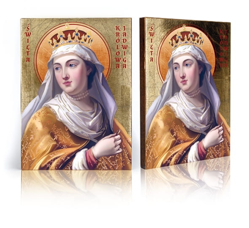 Ikona Religijna Święta Jadwiga Królowa Polski - GAR IP-3878 - Dewocjonalia P.H. Jakóbczak - Katolicki sklep liturgiczny i hurtownia
