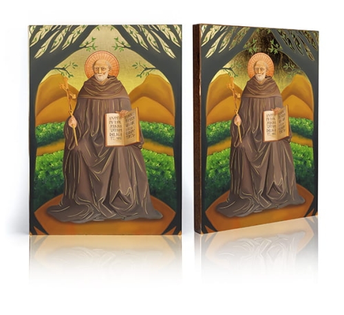 Ikona Religijna Święty Jan Gwalbert - GAR IP-3881 - Dewocjonalia P.H. Jakóbczak - Katolicki sklep liturgiczny i hurtownia