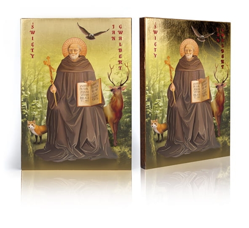 Ikona Religijna Święty Jan Gwalbert - GAR IP-3882 - Dewocjonalia P.H. Jakóbczak - Katolicki sklep liturgiczny i hurtownia