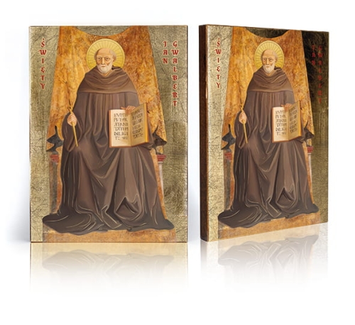 Ikona Religijna Święty Jan Gwalbert - GAR IP-3868 - Dewocjonalia P.H. Jakóbczak - Katolicki sklep liturgiczny i hurtownia
