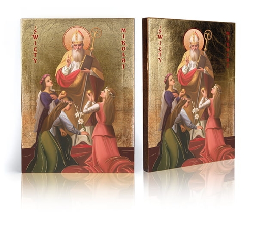 Ikona Religijna Święty Mikołaj - GAR IP-3883 - Dewocjonalia P.H. Jakóbczak - Katolicki sklep liturgiczny i hurtownia