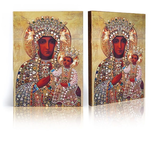 Ikona Religijna Matka Boża Częstochowska - GAR IP-3888 - Dewocjonalia P.H. Jakóbczak - Katolicki sklep liturgiczny i hurtownia
