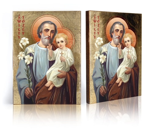 Ikona Religijna Święty Józef - GAR IP-3910 - Dewocjonalia P.H. Jakóbczak - Katolicki sklep liturgiczny i hurtownia