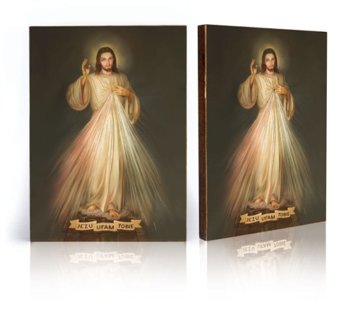 Ikona Religijna Jezus Miłosierny - Jezu Ufam Tobie - GAR IP-3306 - Dewocjonalia P.H. Jakóbczak - Katolicki sklep liturgiczny i hurtownia