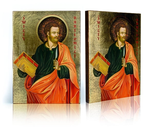 Ikona Religijna Święty Bartłomiej Apostoł - GAR IP-3821 - Dewocjonalia P.H. Jakóbczak - Katolicki sklep liturgiczny i hurtownia