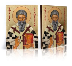 Ikona Religijna Święty Sylwester