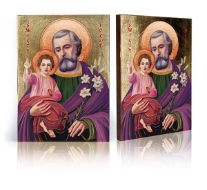 Ikona Religijna Święty Józef z Dzieciątkiem Jezus