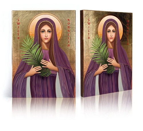 Ikona Religijna Święta Kornelia - GAR IP-3939 - Dewocjonalia P.H. Jakóbczak - Katolicki sklep liturgiczny i hurtownia