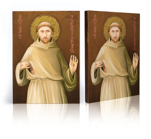 Ikona Religijna Święty Franciszek - GAR IP-3941 - Dewocjonalia P.H. Jakóbczak - Katolicki sklep liturgiczny i hurtownia