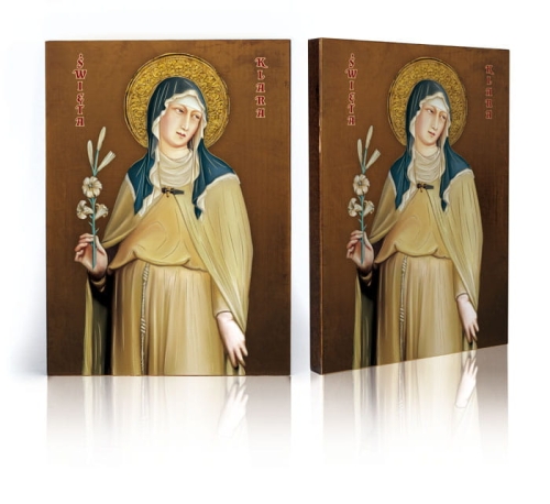 Ikona Religijna Święta Klara - GAR IP-3942 - Dewocjonalia P.H. Jakóbczak - Katolicki sklep liturgiczny i hurtownia