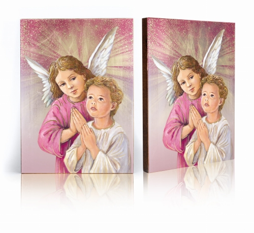 Ikona Religijna Anioł Stróż dla dzieci - GAR IP-3423 - Dewocjonalia P.H. Jakóbczak - Katolicki sklep liturgiczny i hurtownia