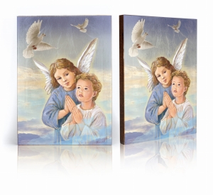 Ikona Religijna Anioł Stróż dla dzieci