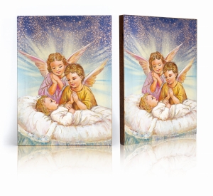 Ikona Religijna Anioł Stróż dla dzieci