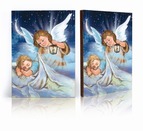 Ikona Religijna Anioł Stróż dla dzieci - GAR IP-3431 - Dewocjonalia P.H. Jakóbczak - Katolicki sklep liturgiczny i hurtownia