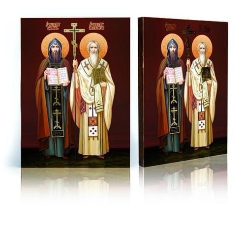 Ikona Religijna Święty Cyryl i Metody - GAR IP-3826 - Dewocjonalia P.H. Jakóbczak - Katolicki sklep liturgiczny i hurtownia