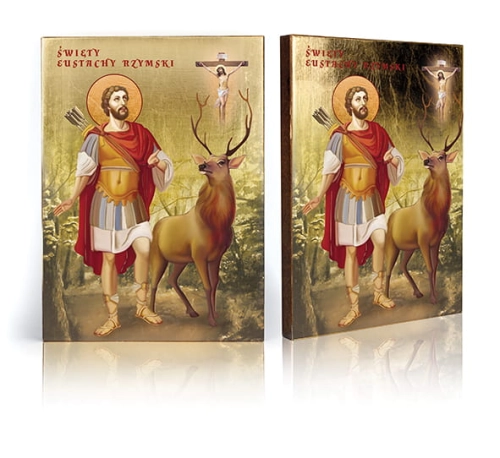 Ikona Religijna Święty Eustachy - GAR IP-3869 - Dewocjonalia P.H. Jakóbczak - Katolicki sklep liturgiczny i hurtownia