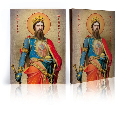 Ikona Religijna Święty Władysław - GAR IP-3970 - Dewocjonalia P.H. Jakóbczak - Katolicki sklep liturgiczny i hurtownia