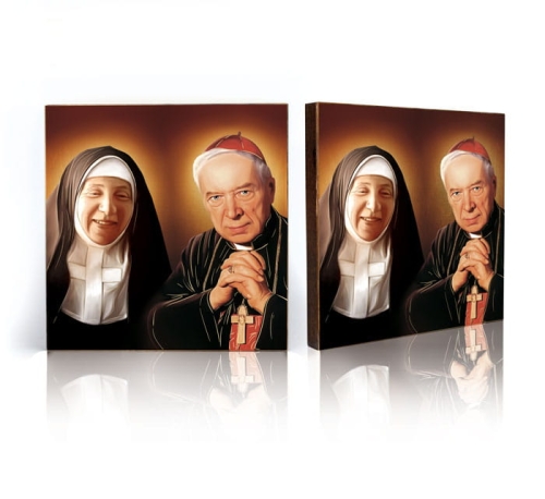 f09d1a8d435a048bf412eed1a102b619 Ikona Religijna Błogosławiona Róża Czacka i Błogosławiony Stefan Wyszyński