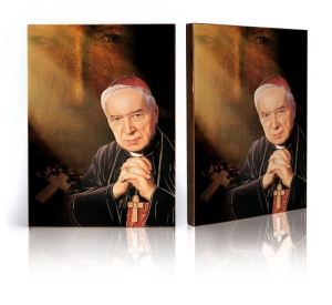 Ikona Religijna Błogosławiony Kardynał Wyszyński i Matka Boża Częstochowska