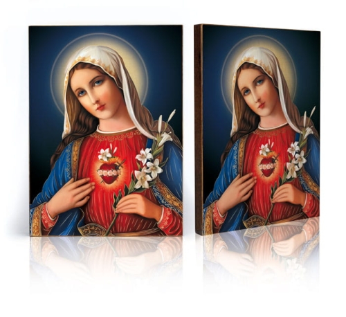 Ikona Religijna Niepokalane Serce Najświętszej Maryi Panny - GAR IP-4010 - Dewocjonalia P.H. Jakóbczak - Katolicki sklep liturgiczny i hurtownia