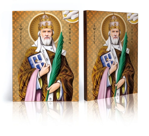 Ikona Religijna Święty Fabian - GAR IP-4022 - Dewocjonalia P.H. Jakóbczak - Katolicki sklep liturgiczny i hurtownia