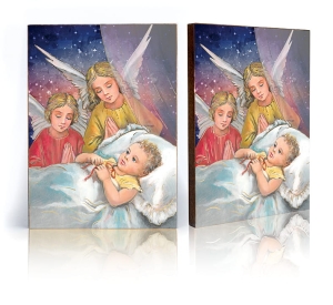 Ikona Religijna Anioł Stróż dla dzieci