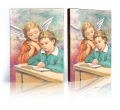 Ikona Religijna Anioł Stróż z uczącym się dzieckiem - GAR IP-3460 - Dewocjonalia P.H. Jakóbczak - Katolicki sklep liturgiczny i hurtownia