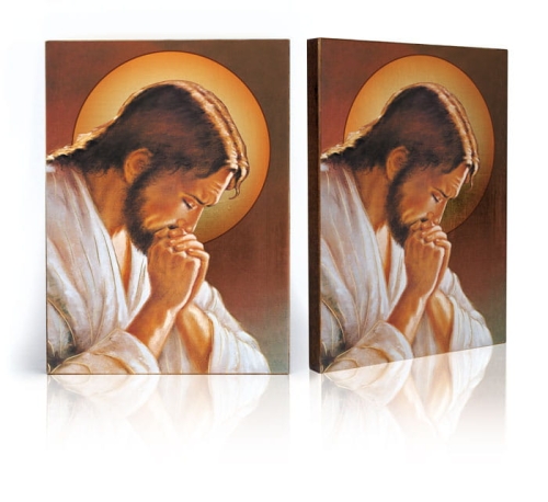 Ikona Religijna Jezus Chrystus modlący się - GAR IP-4032 - Dewocjonalia P.H. Jakóbczak - Katolicki sklep liturgiczny i hurtownia