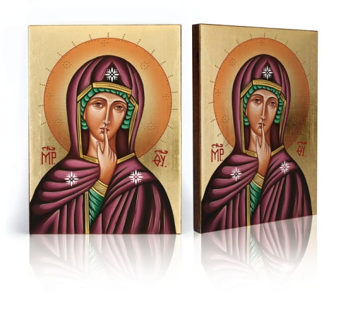 Ikona Religijna Matka Boża Milcząca - GAR IP-4039 - Dewocjonalia P.H. Jakóbczak - Katolicki sklep liturgiczny i hurtownia