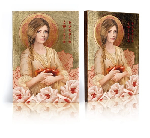 Ikona Religijna Święta Dorota - GAR IP-4044 - Dewocjonalia P.H. Jakóbczak - Katolicki sklep liturgiczny i hurtownia