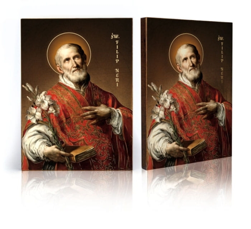 Ikona Religijna Święty Filip Neri - GAR IP-4066 - Dewocjonalia P.H. Jakóbczak - Katolicki sklep liturgiczny i hurtownia
