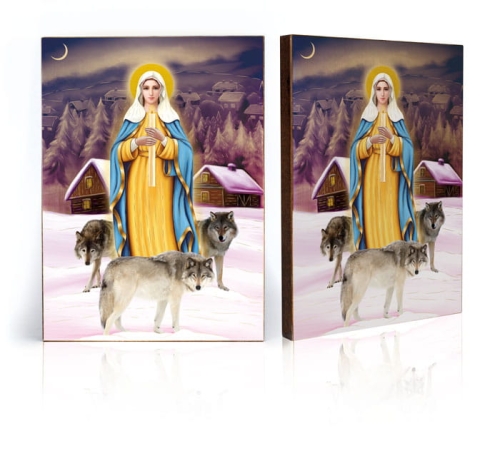 Ikona Religijna Matka Boża Gromniczna - GAR IP-4075 - Dewocjonalia P.H. Jakóbczak - Katolicki sklep liturgiczny i hurtownia