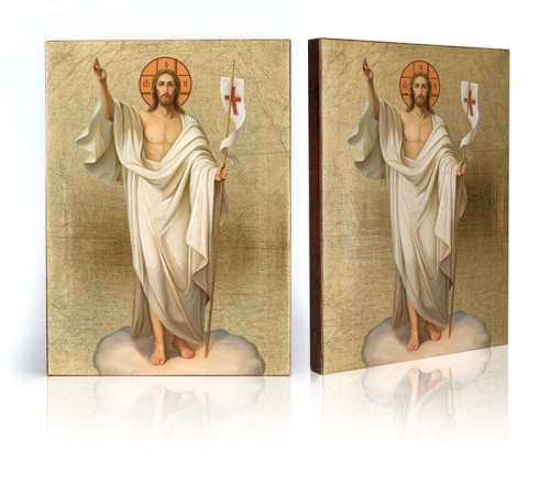 Ikona Religijna Chrystus Zmartwychwstały - GAR IP-4094 - Dewocjonalia P.H. Jakóbczak - Katolicki sklep liturgiczny i hurtownia