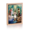 Ikona Religijna Święty Jan Chrzciciel i Jezus Chrystus (Chrzest Pański) - GAR IP-4095 - Dewocjonalia P.H. Jakóbczak - Katolicki sklep liturgiczny i hurtownia