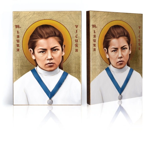 Ikona Religijna Błogosławiona Laura Vicuna - GAR IP-4077 - Dewocjonalia P.H. Jakóbczak - Katolicki sklep liturgiczny i hurtownia