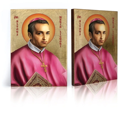 Ikona Religijna Święty Alfons Maria Liguori - GAR IP-4083 - Dewocjonalia P.H. Jakóbczak - Katolicki sklep liturgiczny i hurtownia