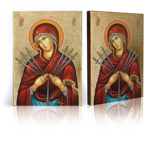 Ikona Religijna Siedem Boleści Matki Bożej - GAR IP-4097 - Dewocjonalia P.H. Jakóbczak - Katolicki sklep liturgiczny i hurtownia