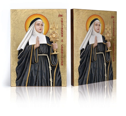 Ikona Religijna Święta Julianna z Cornillon - GAR IP-4122 - Dewocjonalia P.H. Jakóbczak - Katolicki sklep liturgiczny i hurtownia