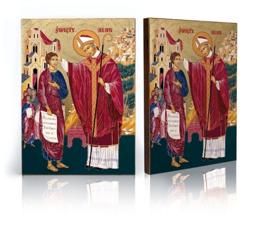 Ikona Religijna Święty Alan - GAR IP-4131 - Dewocjonalia P.H. Jakóbczak - Katolicki sklep liturgiczny i hurtownia