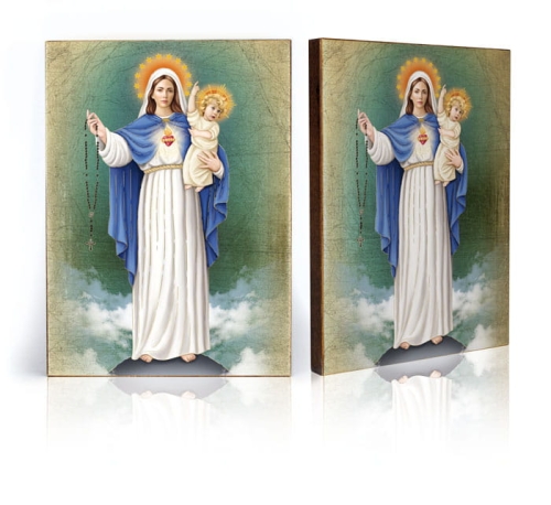 Ikona Religijna Matka Boża Różańcowa - GAR IP-4133 - Dewocjonalia P.H. Jakóbczak - Katolicki sklep liturgiczny i hurtownia