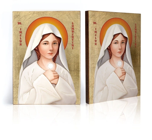 Ikona Religijna Błogosławiona Imelda Lambertini (patronka dzieci pierwszokomunijnych) - GAR IP-4138 - Dewocjonalia P.H. Jakóbczak - Katolicki sklep liturgiczny i hurtownia