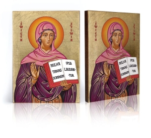 Ikona Religijna Święta Sylwia